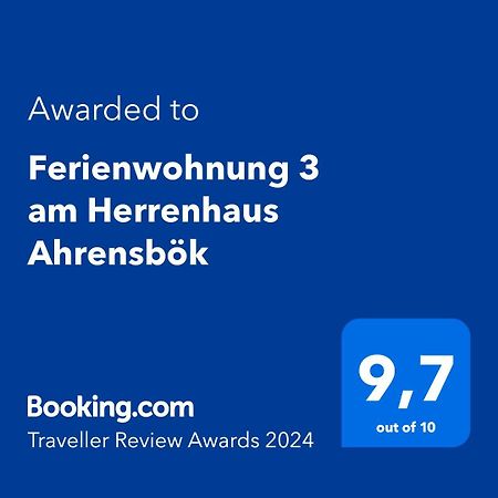Ferienwohnung 3 Am Herrenhaus Ahrensboek Ahrensbok Esterno foto